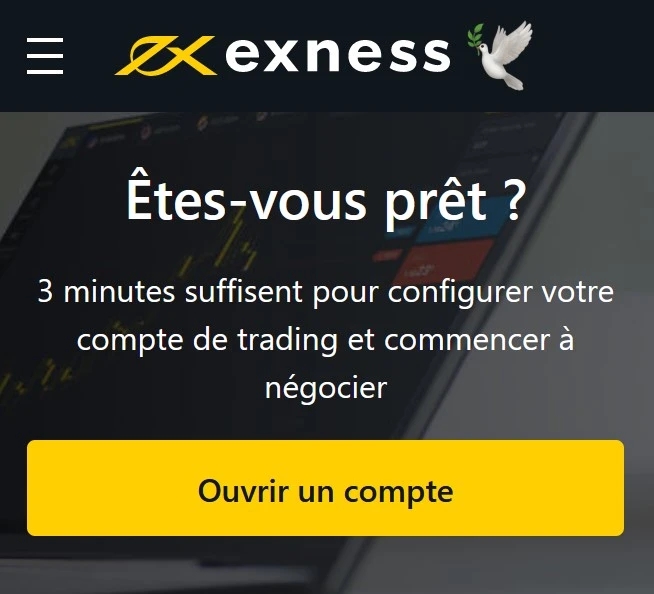 Accès transparent avec la connexion Exness English